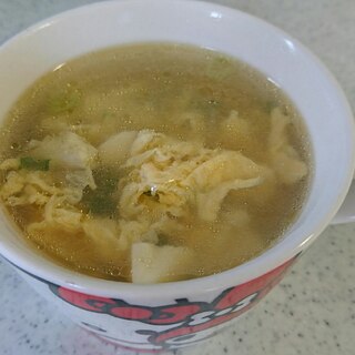 豆腐と小ネギのたまごスープ